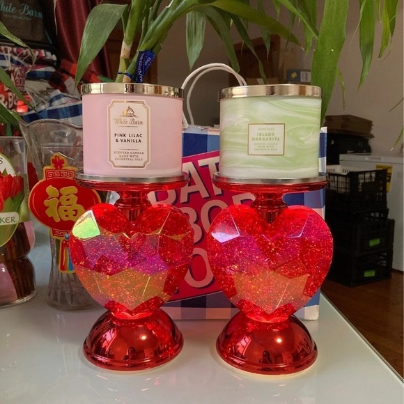 Bath & Body Works Accents Set Of 2 Bath And Body Works Big Red